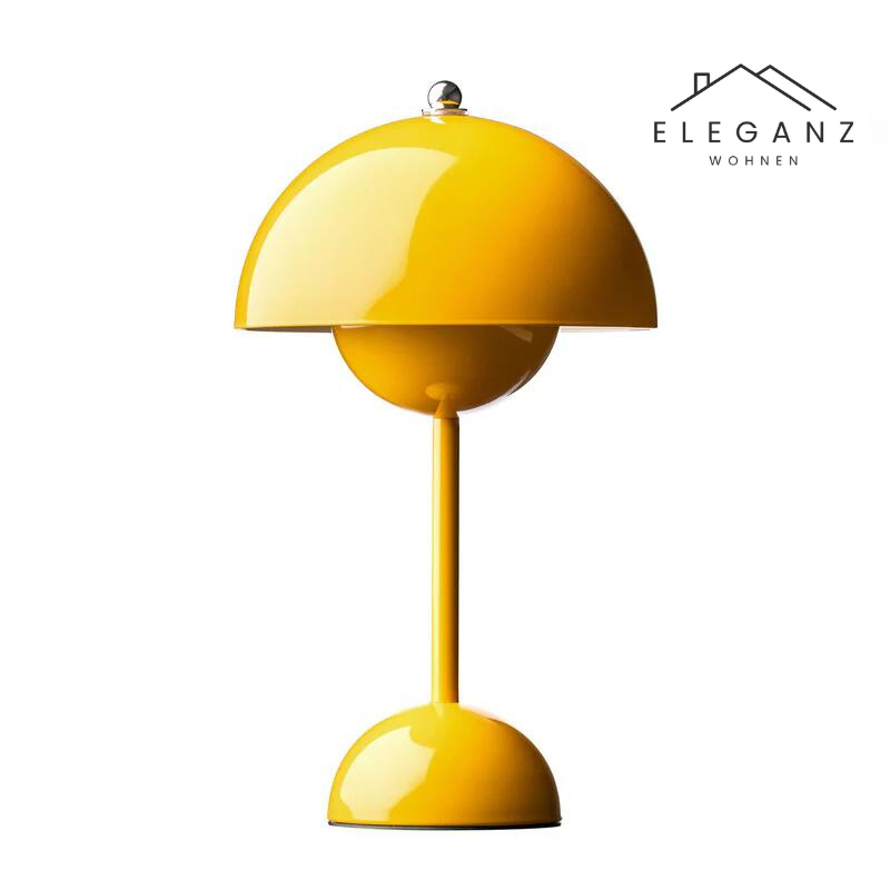 Cordless Mushroom Desk Lamp with 3-Level Dimmer – Rechargeable LED Nightstand Light for Bedroom, Office & Living Room – 11.6 in Height