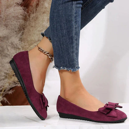 Women's Cushioned Ballet Flats with Arch Support – Lightweight Slip-On Shoes for All-Day Comfort