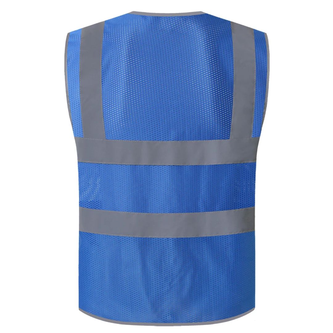 High-Visibility Safety Vest with Reflective Strips for Construction Workers & Road Crew – Breathable Workwear for Day & Night
