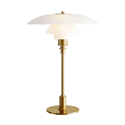 Glass Globe LED Table Lamp with Metallic Base – Modern Scandinavian Accent Lighting for Bedroom, Living Room, Office & Study