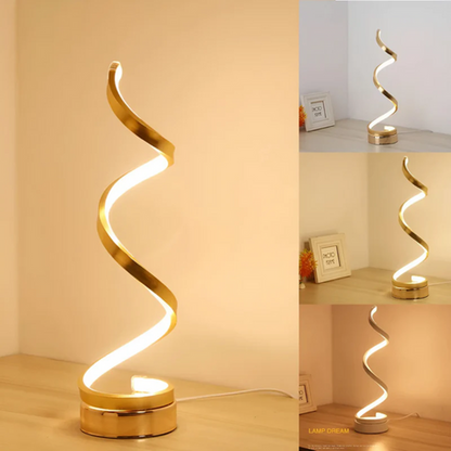 Table Lamps for Bedroom, Modern Dimmable LED Desk Lamp, Acrylic Bedside Lamp for Living Room and Home Office