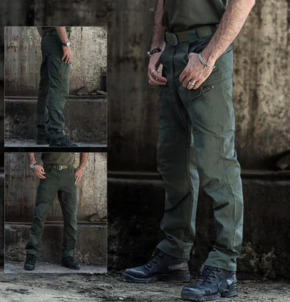 Urban Pro | Men's Black Cargo Pants with Waterproof Fabric | Multi-Pocket Design for Outdoor Adventures