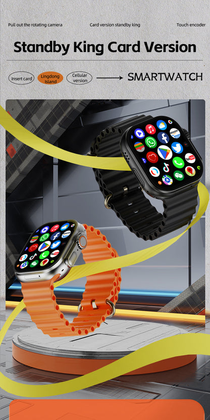 Smart Watch | 4G LTE Touchscreen with Rotating Camera & Long Battery Life | Versatile Fitness Tracker for Daily Activities