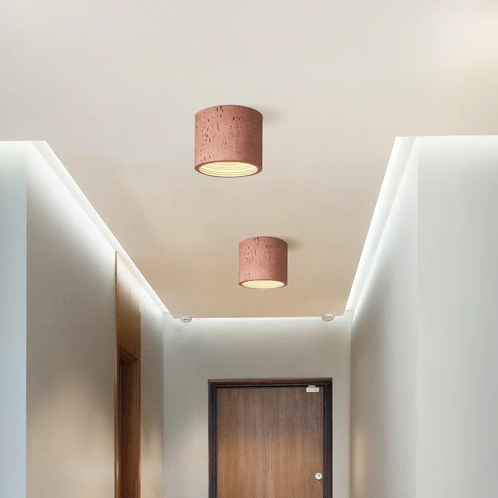 Pendant Lamp Minimalist Round Shade Multi-Finish Composite 5.5-7.9 in for Bedroom Dining Kitchen Entryway Cluster Lighting Modern Home Decor