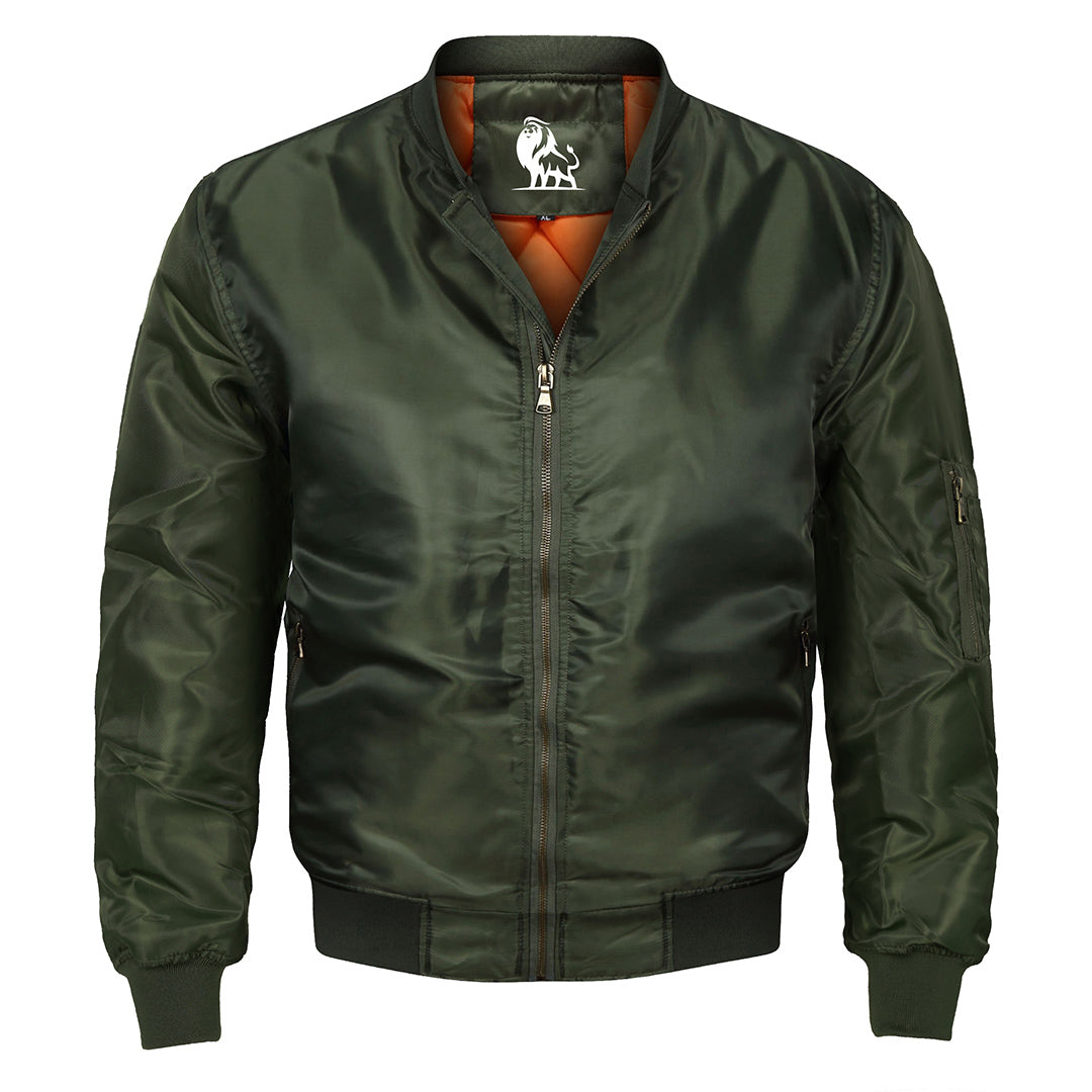 Men's Waterproof Bomber Jacket with Scratch-Resistant Coating for Everyday Outdoor Wear