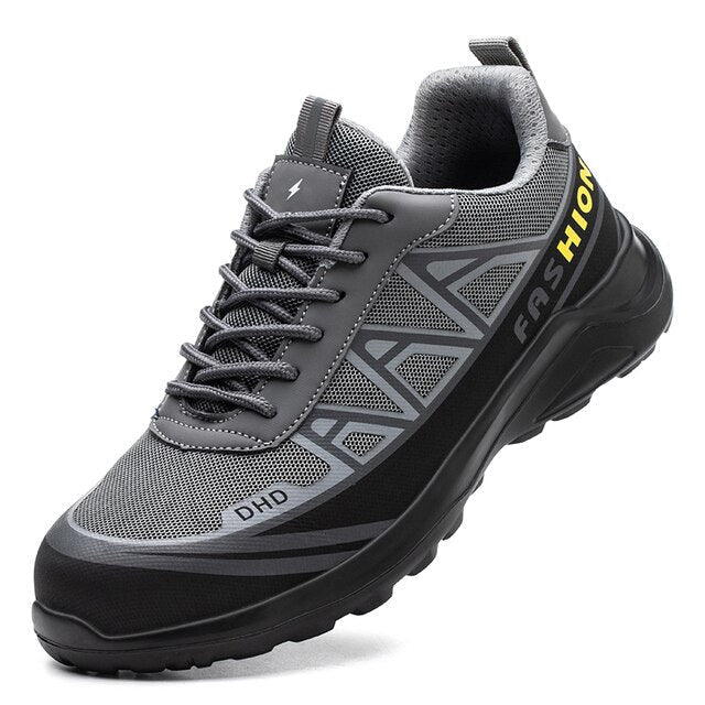 Steel Toe Work Boots for Men Wide Fit S3 Safety Shoes Slip-Resistant Waterproof Construction Industrial Warehouse Boots Oil-Resistant