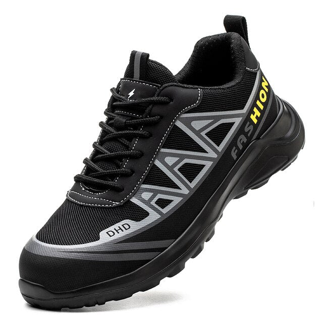 Steel Toe Work Boots for Men Wide Fit S3 Safety Shoes Slip-Resistant Waterproof Construction Industrial Warehouse Boots Oil-Resistant