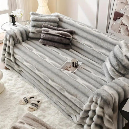 Veloce Slipcover Sofa - Plush Microfiber, Stylish Protection
