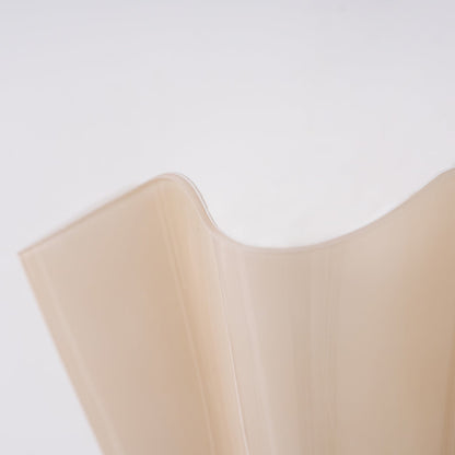 Hand-Blown Glass Wall Sconce 11 in Wide Petal Shade Lighting Fixture Bedroom Hallway Ambient Light E26 Base 110-120V Dual Bulb Decorative Mo