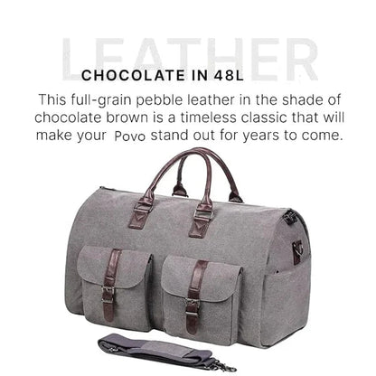 Versatile 3-in-1 Convertible Duffle Bag with Garment Storage | Stylish Travel Solution for Organization