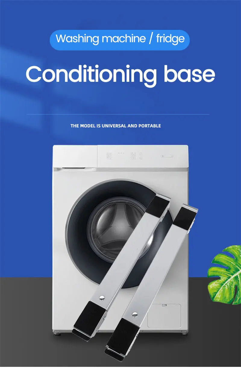 Versatile Appliance Stand | Adjustable Washing Machine Stand with Wheels for Easy Mobility
