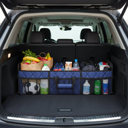 Versatile Car Trunk Organizer | Foldable Waterproof Storage Box with 50L Capacity for Efficient Vehicle Storage