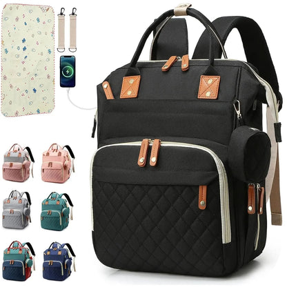 PARENTGO – Versatile diaper bag backpack with changing pad and pacifier case