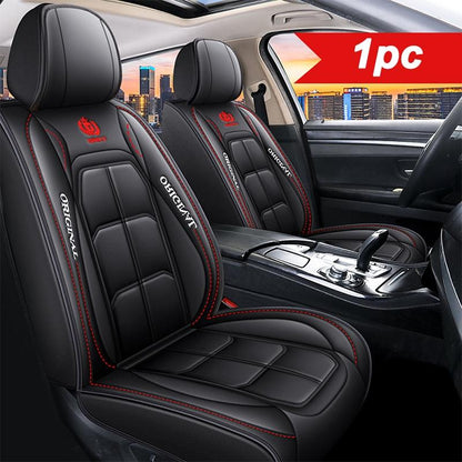 Car Seat Covers for Front Seats, Faux Leather Car Seat Cover with Padded Foam Core, Universal Auto Seat Cover