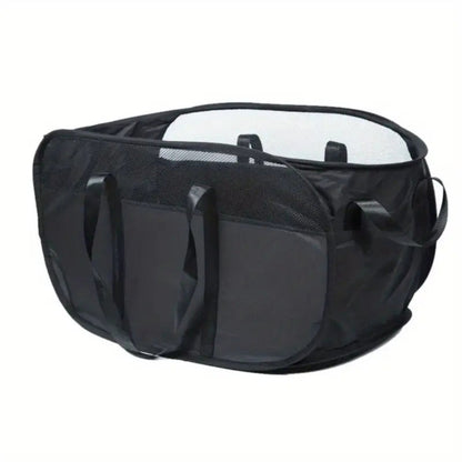 Versatile Pop-Up Laundry Basket with Breathable Mesh Panels for Easy Carrying