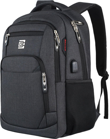 Laptop Backpacks for Men and Women, Anti Theft Backpack with USB Charging Port, Durable Backpack for Travel and Work