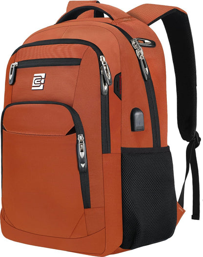Versatile Slim Laptop Backpack with USB Charging & Anti-Theft Pocket | Water-Resistant Tech Backpack for Secure Travel
