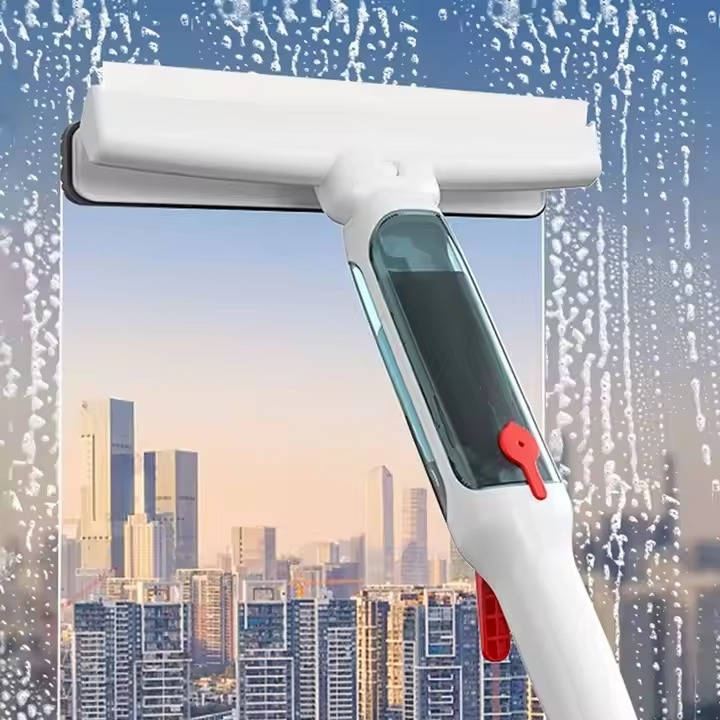 Versatile Telescopic Window Cleaner with Ergonomic Handle | Adjustable Reach for Streak-Free Shine