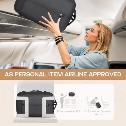 Versatile Travel Backpack | 40L Expandable Waterproof Design with USB Port | 17 Laptop Sleeve for Secure Storage