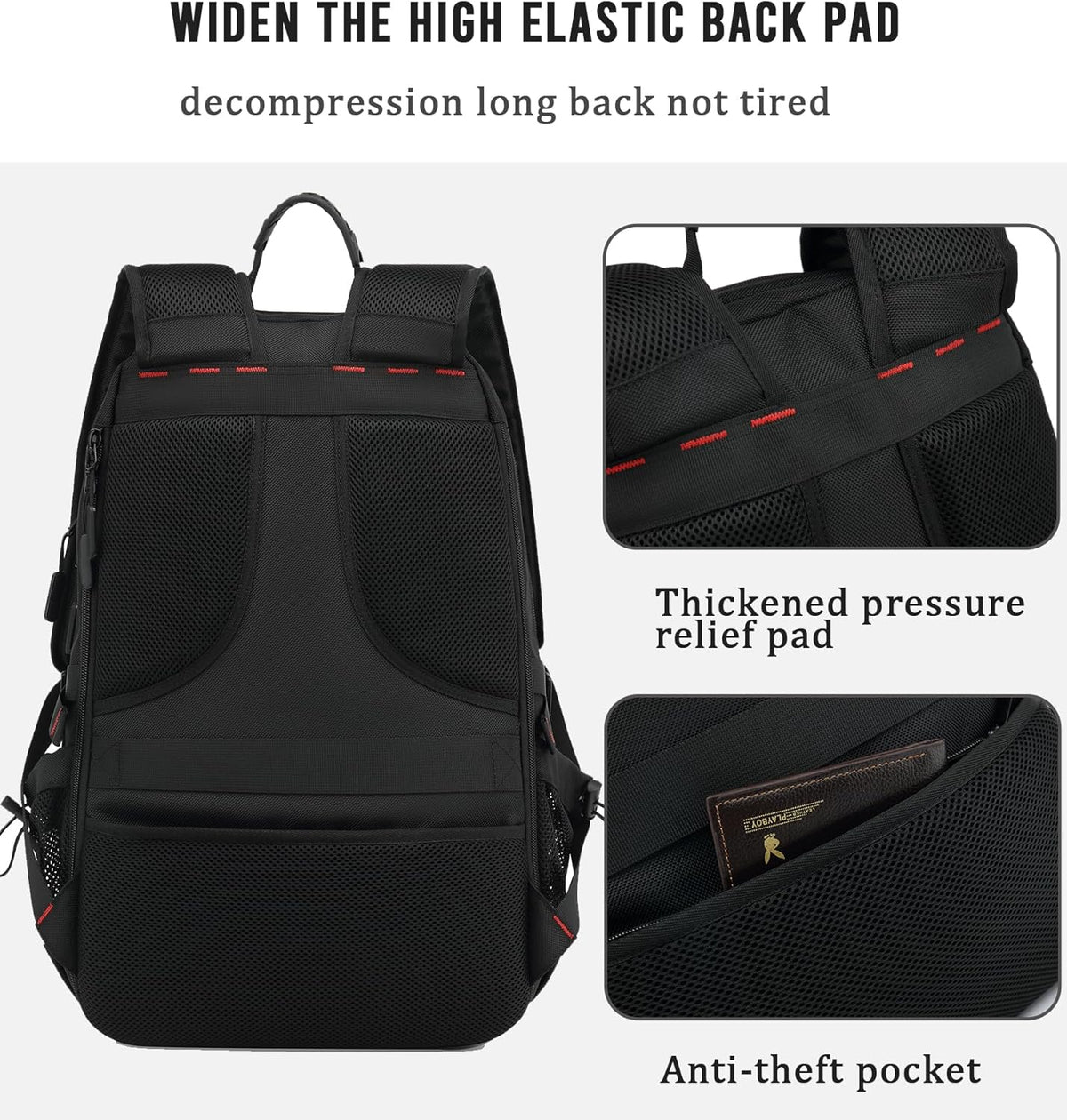 Versatile Travel Laptop Backpack | 60L Waterproof Design with USB Port for Secure Organization