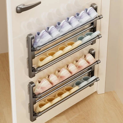 SHOELIVA – Wall-Mounted Slipper Rack for Bathroom Organization