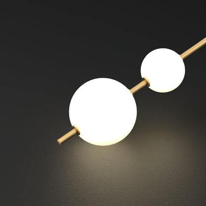 LED Globe Sconce Hardwired Wall Mount Fixture 26 Inch Brass Finish Sphere Shade Lighting for Bedroom Bath Hallway Reading Nook Accent Indoor