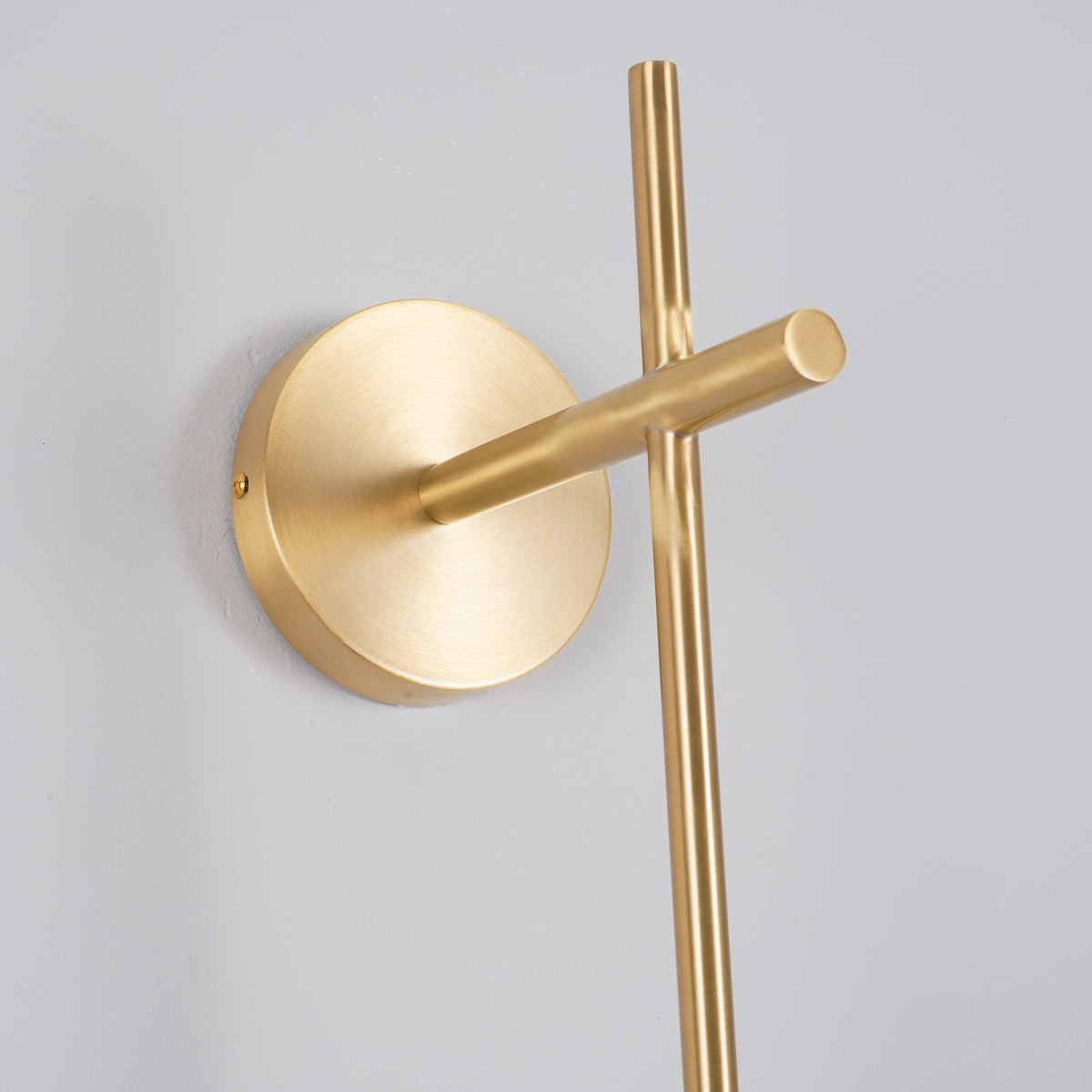 LED Globe Sconce Hardwired Wall Mount Fixture 26 Inch Brass Finish Sphere Shade Lighting for Bedroom Bath Hallway Reading Nook Accent Indoor