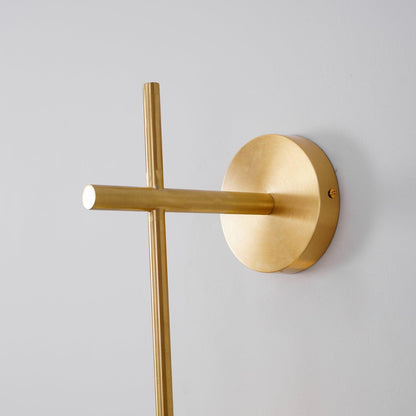 LED Globe Sconce Hardwired Wall Mount Fixture 26 Inch Brass Finish Sphere Shade Lighting for Bedroom Bath Hallway Reading Nook Accent Indoor