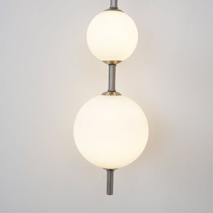 LED Globe Sconce Hardwired Wall Mount Fixture 26 Inch Brass Finish Sphere Shade Lighting for Bedroom Bath Hallway Reading Nook Accent Indoor