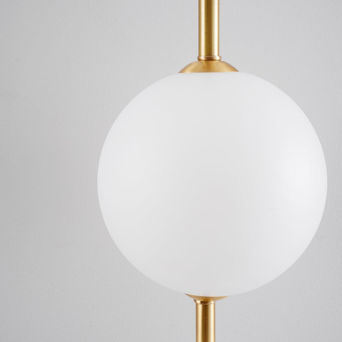 LED Globe Sconce Hardwired Wall Mount Fixture 26 Inch Brass Finish Sphere Shade Lighting for Bedroom Bath Hallway Reading Nook Accent Indoor
