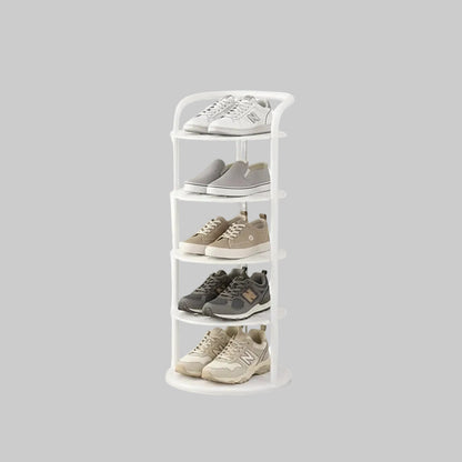 Vertical Shoe Rack | Space-Saving Metal Organizer with Multiple Tiers | Minimalist Design for Entryway Storage