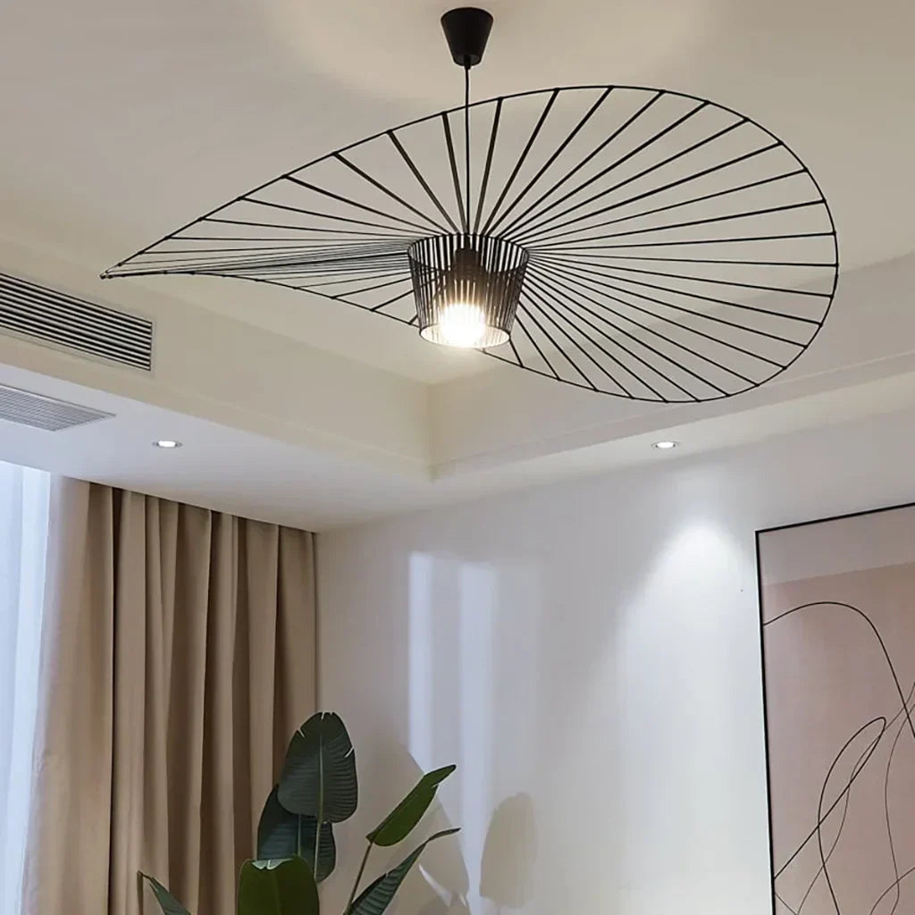 Sculptural Suspended Fixture with Adjustable Drop 59 in Diameter for Dining Tables & Open Floor Plans Kitchen Islands Modern Statement Overh