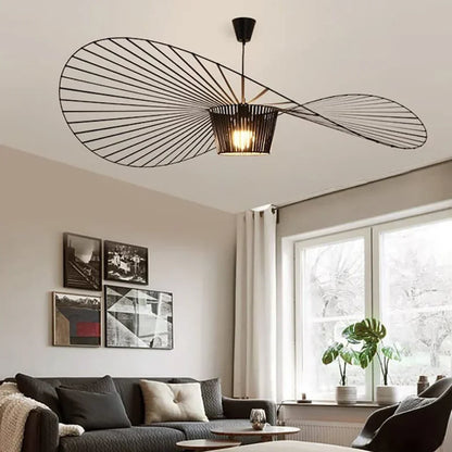 Sculptural Suspended Fixture with Adjustable Drop 59 in Diameter for Dining Tables & Open Floor Plans Kitchen Islands Modern Statement Overh