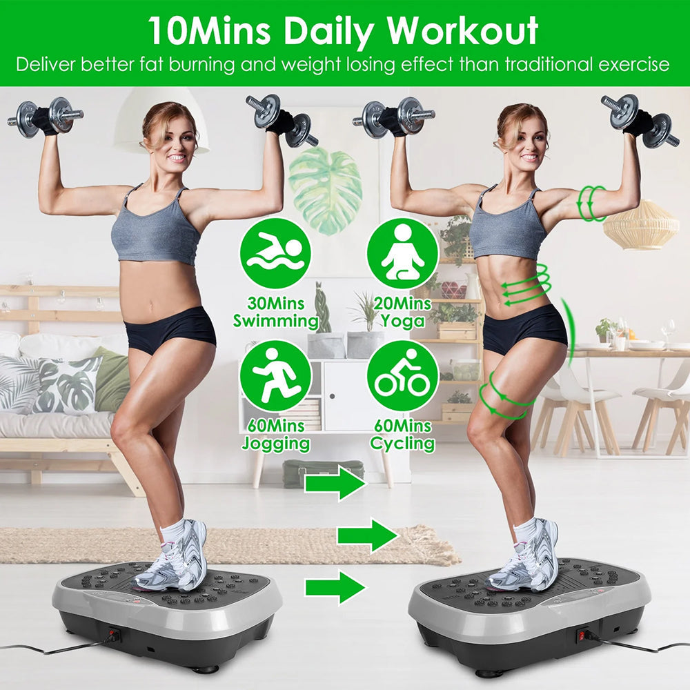 Ortekor Vibration Plate Machine with 120 Speed Settings | Full-Body Activation for Home Fitness