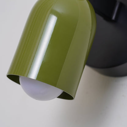 Glass Sconce Dual-Direction Fixture Green 4.7 in Contemporary Bedside Hallway Uplighter Downlighter for Home Apartment Lounge Passage Ambien