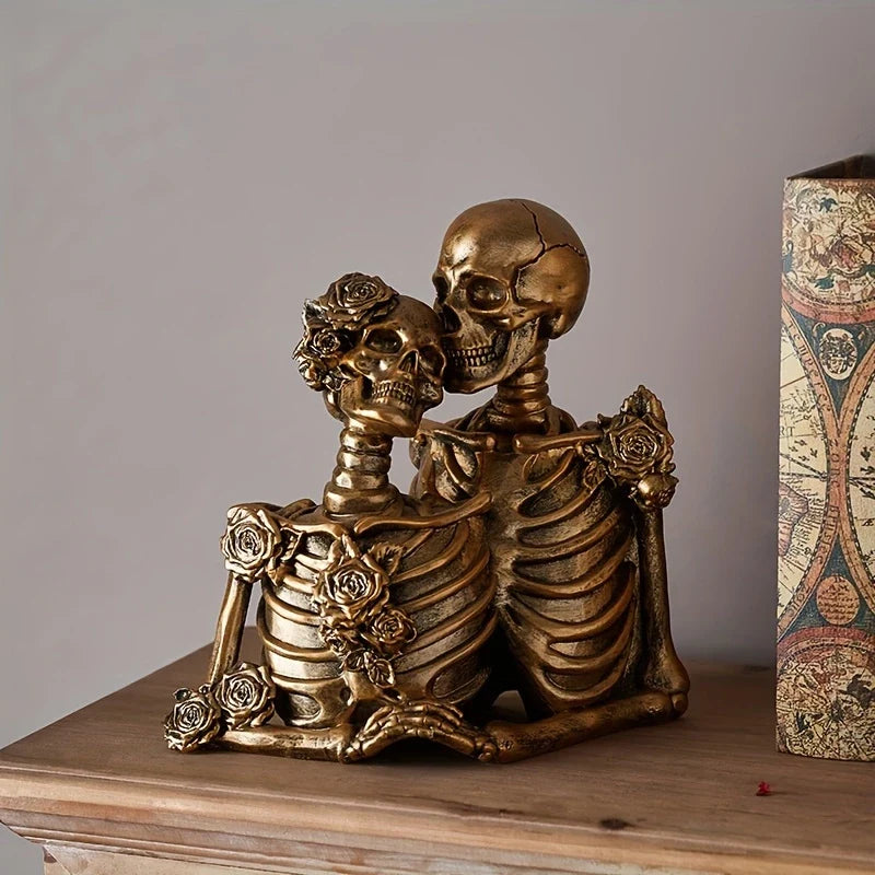 SkullMates™ - Vintage Elegant Gothic Skeleton Couple Figurine