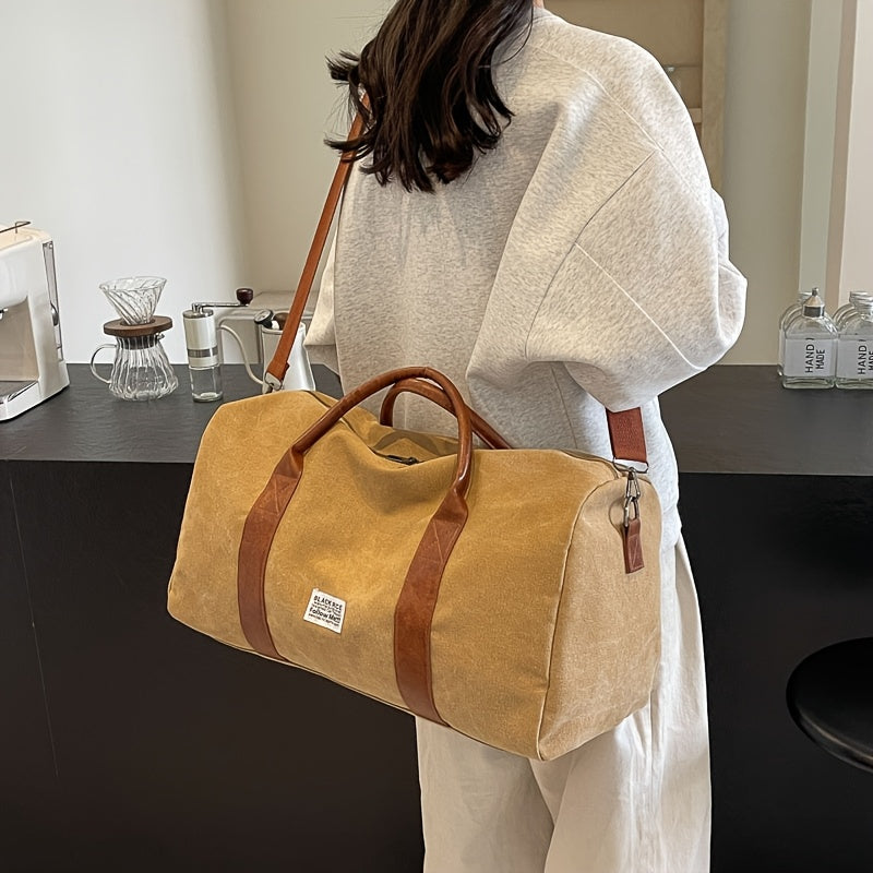Vintage Washed | Travel Duffel Bag with Spacious Design & Durable Material | Stylish Organizer for Travel and Gym