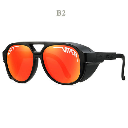 UV400 Sunglasses for Motorcycle Riding, Lightweight Sunglasses with TR90 Frame, Windproof Sport Sunglasses for Riders