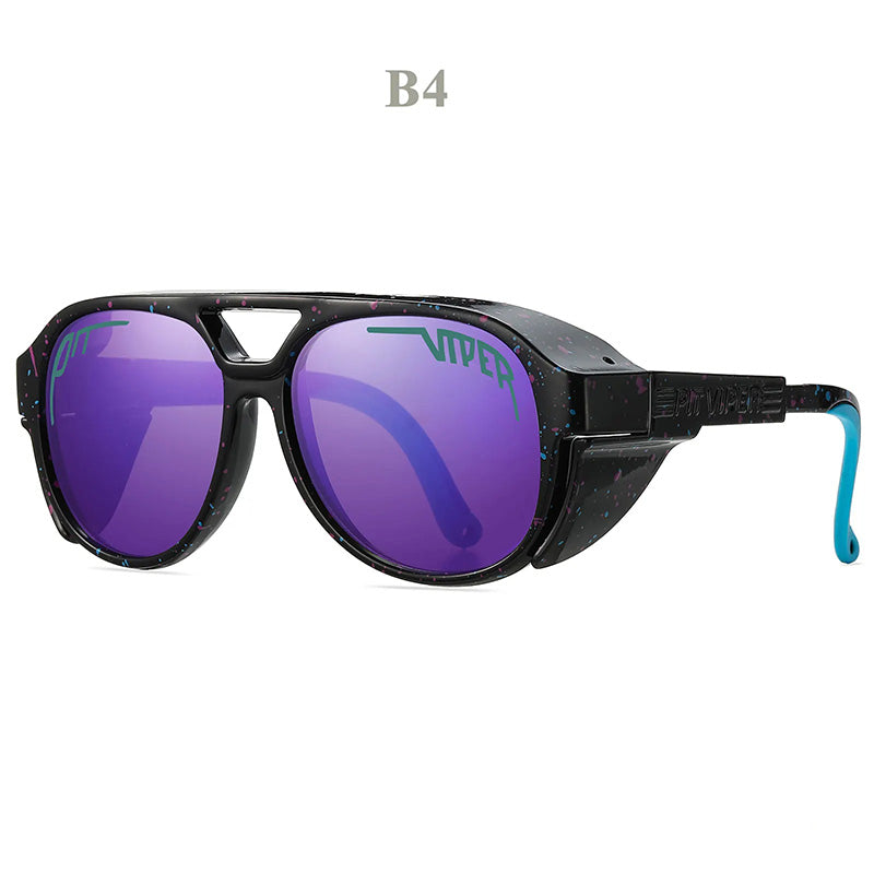 Sport Riding Eyewear with Full UV Block & Wind Shield – TAC Polarized Wrap Shades for Bikers, Road Cycling & Outdoor Motorsports