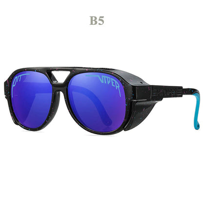 UV400 Sunglasses for Motorcycle Riding, Lightweight Sunglasses with TR90 Frame, Windproof Sport Sunglasses for Riders
