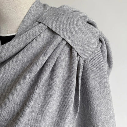 Virelli Shawl Coat - Lightweight Microfiber Blend, Fluid Drape