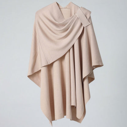 Virelli Shawl Coat - Lightweight Microfiber Blend, Fluid Drape