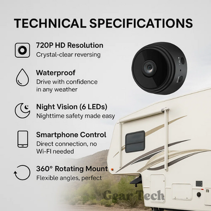 VisionGuard | Wireless Backup Camera with Night Vision & Waterproof Design for RVs and Trucks
