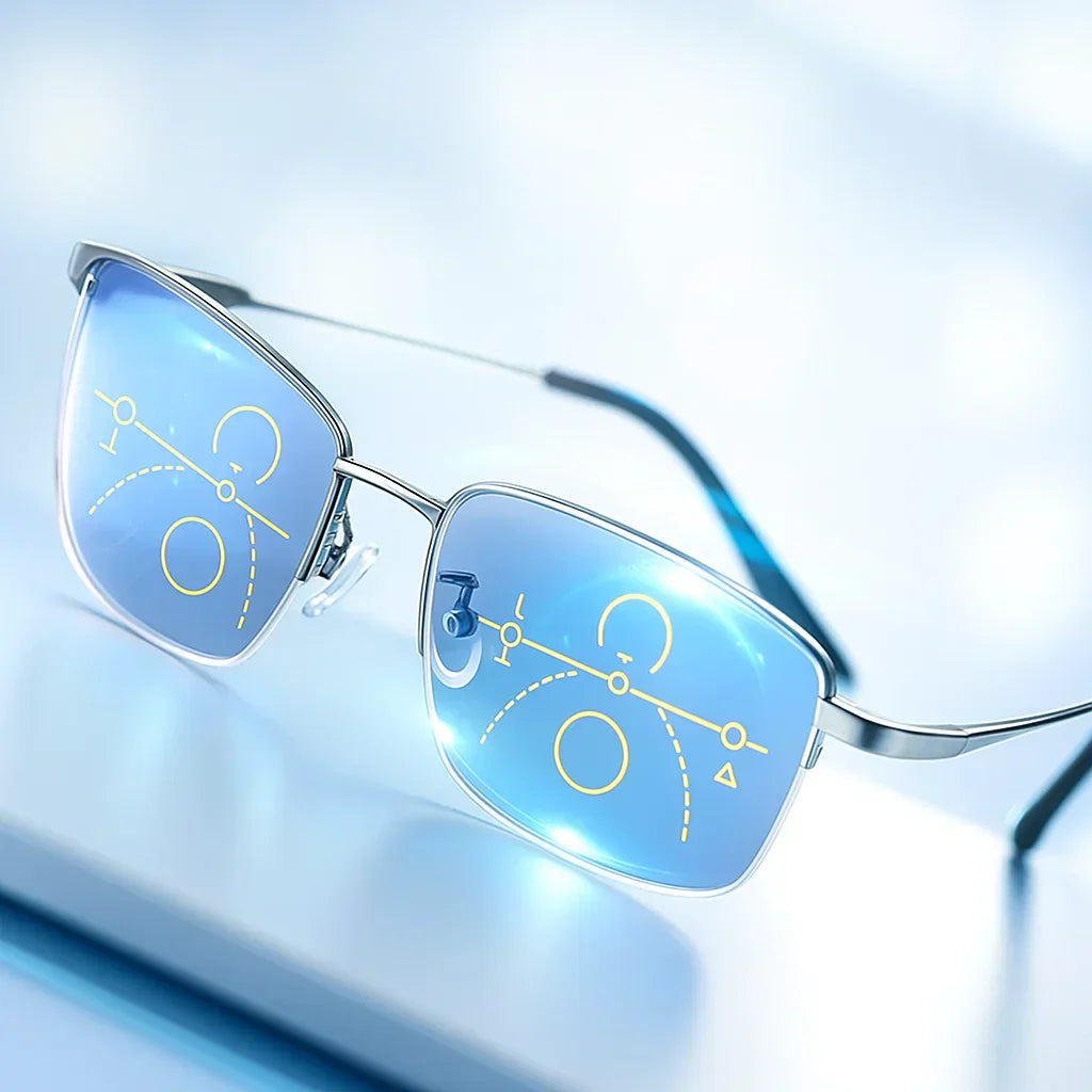 Ortekor VisoLux | Prescription Glasses with Photochromic Lenses | Progressive Eyewear for All-Day Clarity
