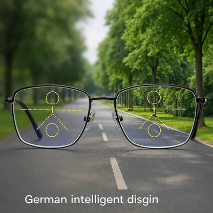Ortekor VisoLux | Prescription Glasses with Photochromic Lenses | Progressive Eyewear for All-Day Clarity