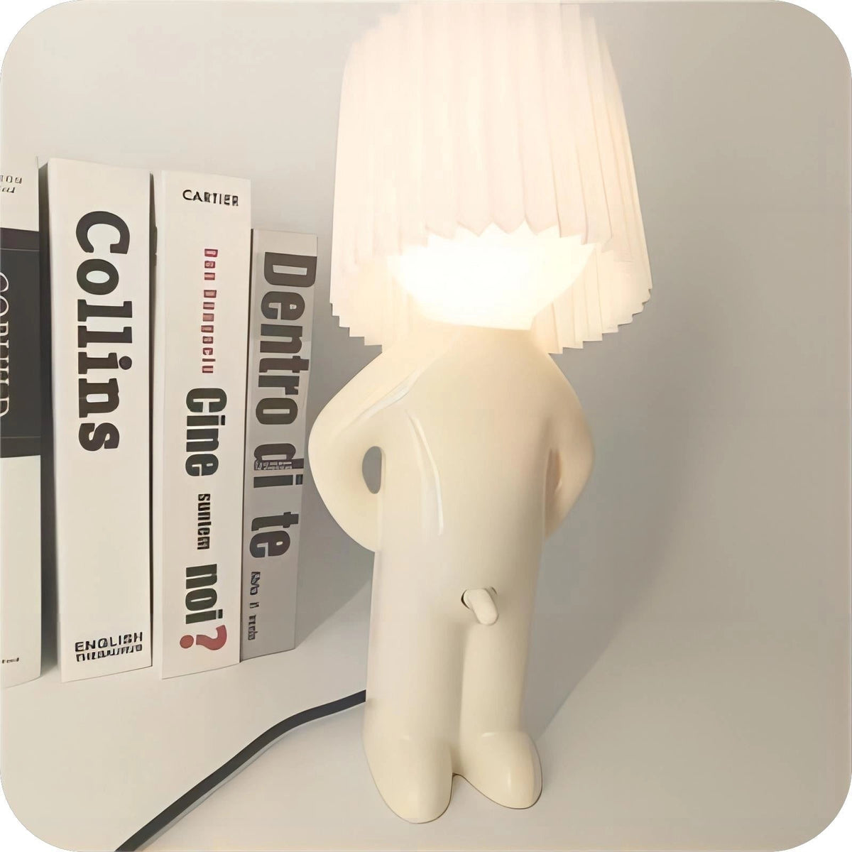 WackyLamp | Human-Shaped Table Lamp with Cordless Design | Playful Lighting for Living Room & Bedroom