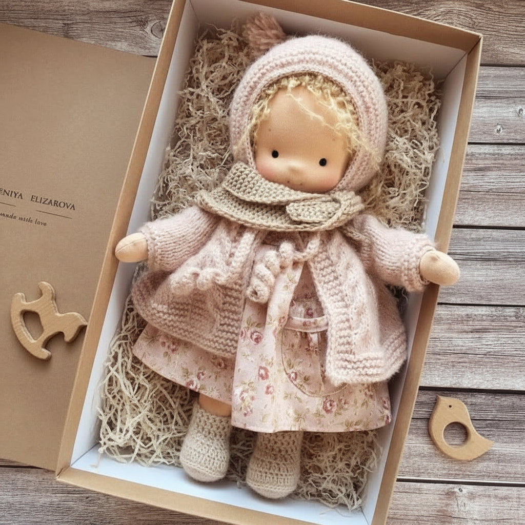 Cotton Plush Companion Doll for Creative Storytelling & Open-Ended Play | Handcrafted Soft Body Design for Kids