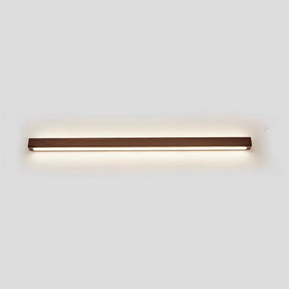 Linear Wood Sconce with Adjustable LED – Natural Beech Finish for Bedroom, Hallway & Contemporary Spaces – Switchable Light Modes – Slim 1.8