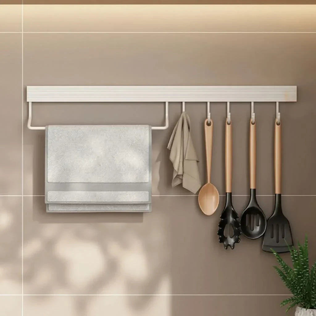 No-Drill Kitchen Organizer Rack for Daily Use and Storage