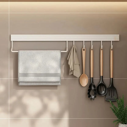 RAILFLOW – No-Drill Kitchen Hanger Rack for Everyday Organization